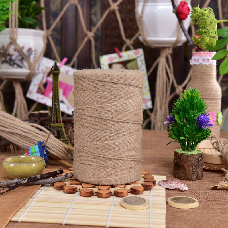 Rope Hemp Rope Binding Rope 1-14mm Hemp Decoration Wear-Resistant DIY Weave Vintage Tag Photo Wall