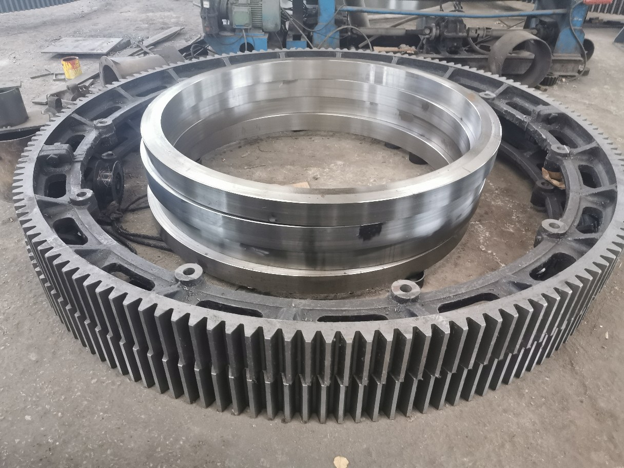 8米2.2米回转窑大齿轮,烘干机轮带配件,干燥机托轮厂家价格