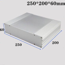 铝型材仪表铝合金机箱外壳60*250*200可定制尺寸