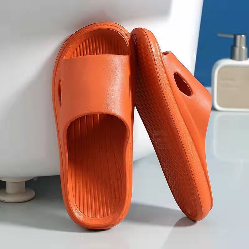 One Piece Dropshipping Best-Seller on Douyin Glossy Slip-on Slippers Summer Bathroom Slippers Women's Home Sandals Wholesale