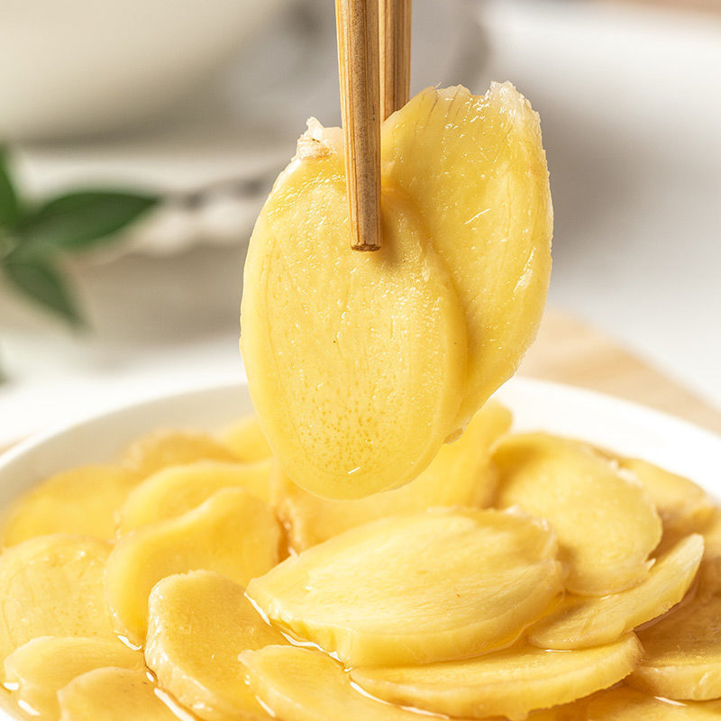 泡生姜四川老坛黄姜川菜配料腌制泡菜泡仔姜炒菜餐饮袋装500g批发