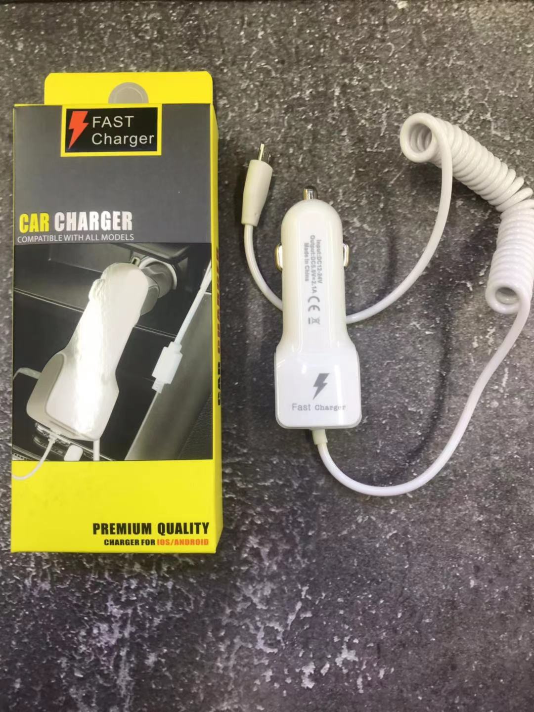 Stainless Steel Pointed Car Charger Qc3.0 Car Charger Metal Aluminum Alloy Broken Window Escape Hammer