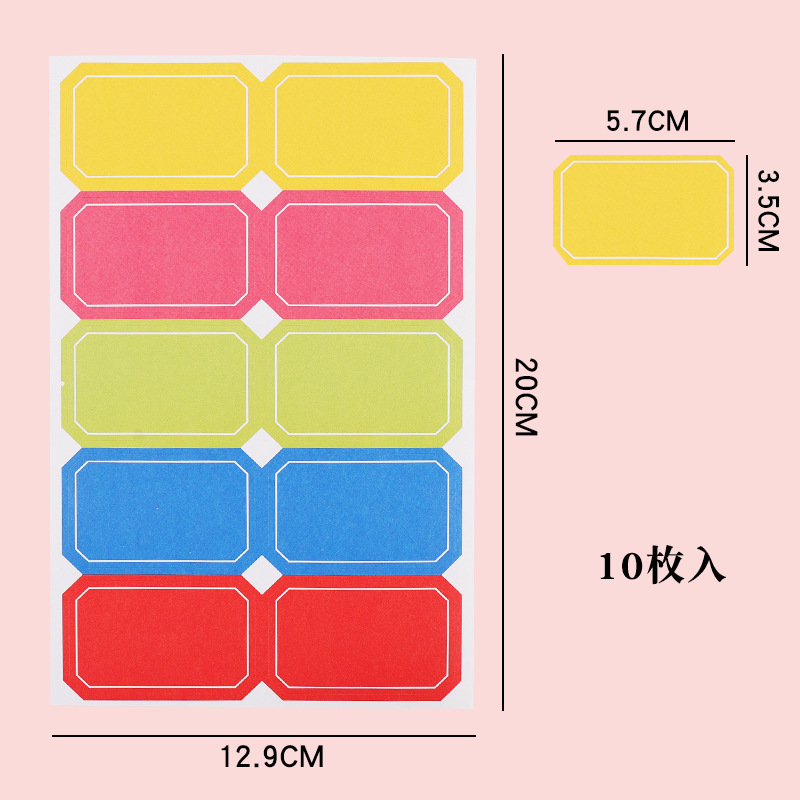 Spot Blank Sticker Stickers Handwritten Label Indicating Label Colorful Sticker Letter Stickers