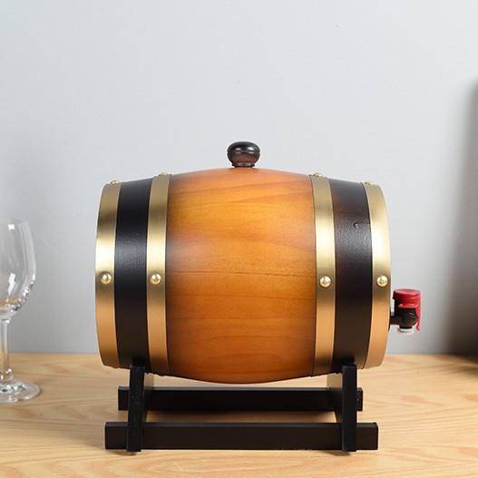 复古橡木桶卧式实木红酒桶酒吧餐饮实木啤酒桶多规格橡木桶展酒桶