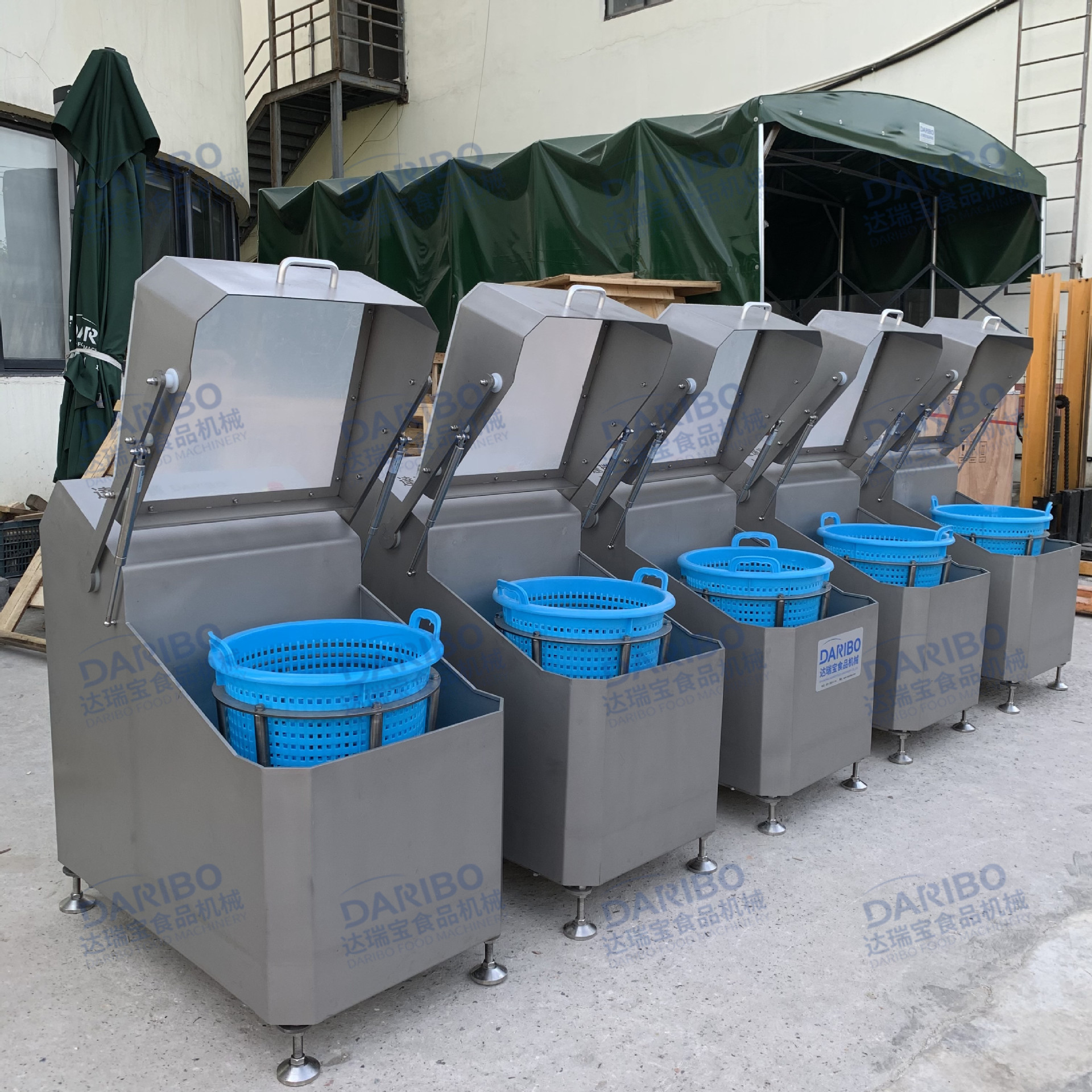 l包子饺子厂蔬菜脱水机沙拉菜飞水机甩干机离心式脱水机开盖即停