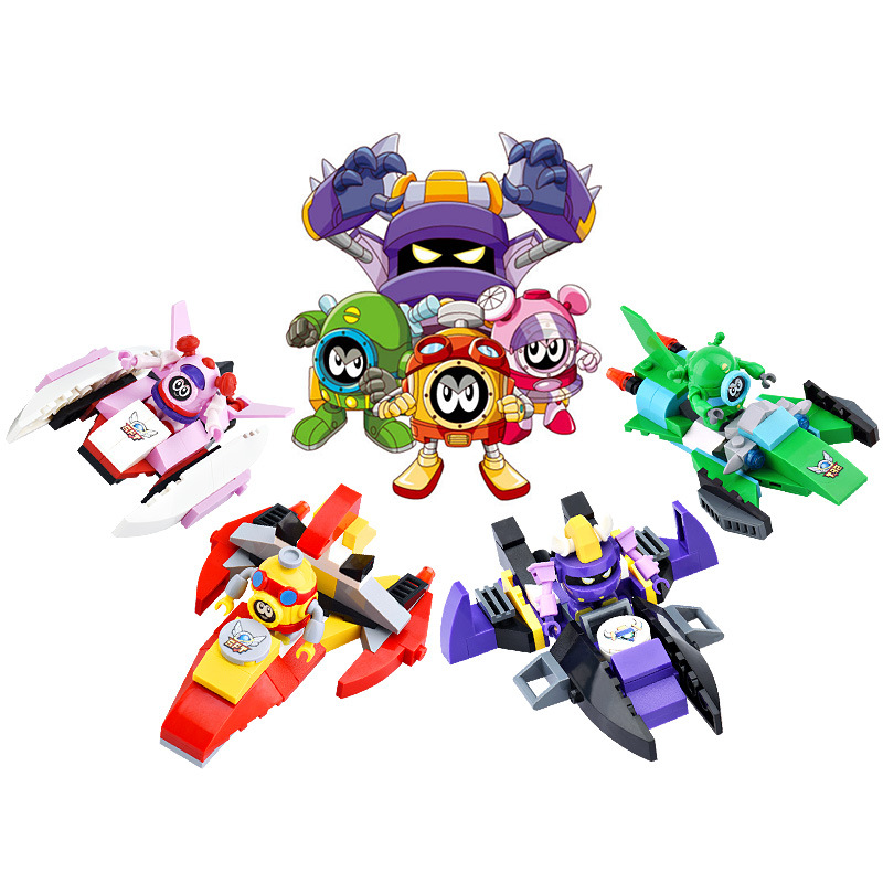 星钻积木赛尔号阿铁打艾里逊益智男孩拼装拼插塑料机甲玩具80211