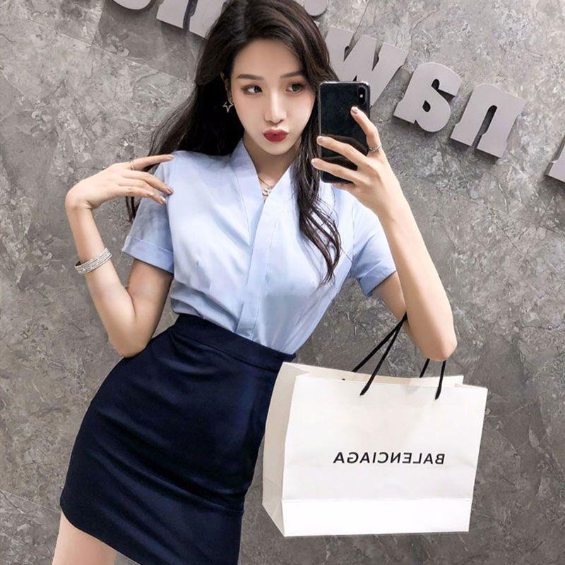 【工厂直销】职业套装女裙装ol女士衬衫套裙职业气质夏季酒店工作