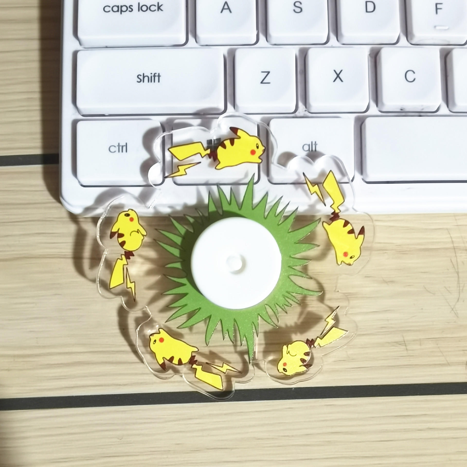 抖音同款皮卡丘 指尖陀螺旋转会奔跑的贪吃蛇动态陀螺手指陀螺
