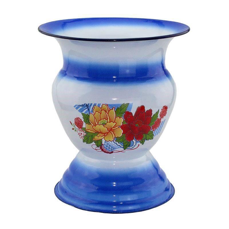 搪瓷尿盆老式家用尿壶高脚痰盂罐女老人尿桶防臭加厚带盖成人孕妇