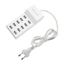 10 PORT 50W 2.4A/1A USB Charger Mobile Phone Charger Station