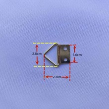 金色中号横双孔三角挂钩1000个/相框挂钩/十字绣相框配件挂钩/批