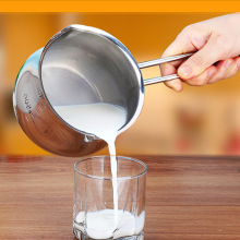 Small Stainless Steel Milk Cooking Sauce Pan Pot Induction跨