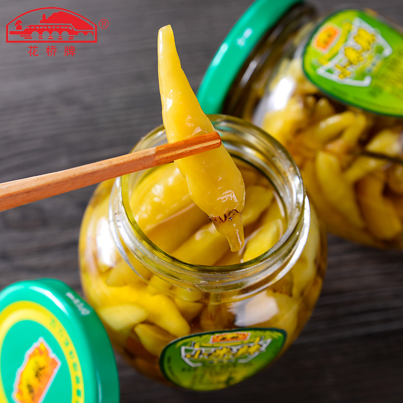 泡椒小米辣椒小米椒野山椒桂林特产老坛海椒罐装二荆条泡红椒瓶装