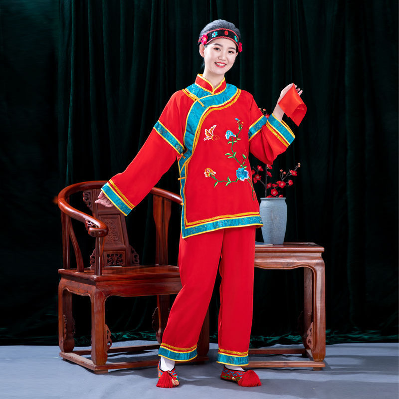 媒婆演出服装道具头饰古装老太太衣服七夕牵线孟婆表演广场舞秧歌