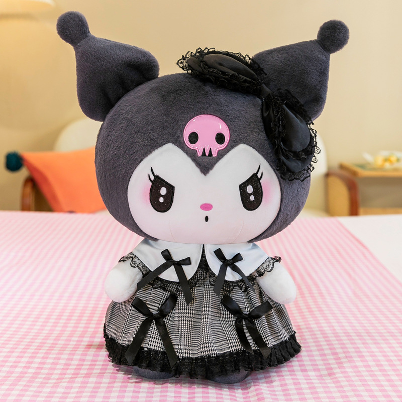 Cross-Border Foreign Trade Dark Clow M Melody Doll Plush Toys Sanrio Doll Ragdoll Factory Wholesale