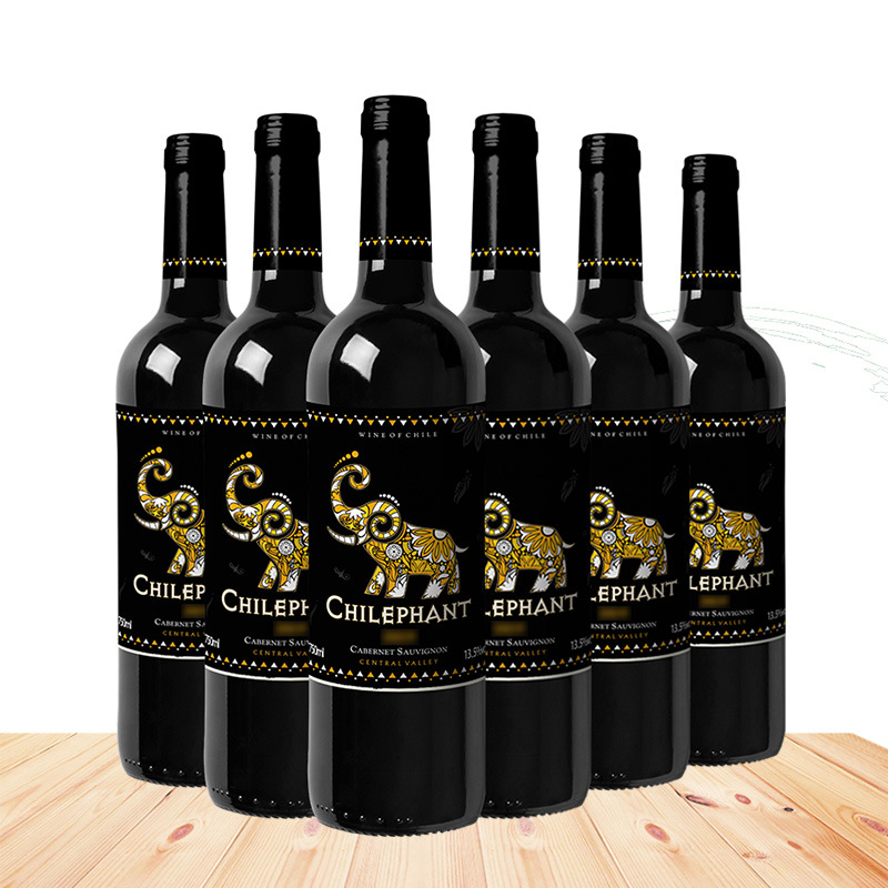 智利进口红酒 智象赤霞珠干红葡萄酒750ml*6瓶 整箱装