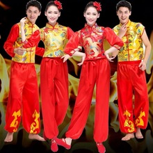 打鼓服水鼓秧歌开场扇子现代腰鼓灯笼舞蹈演出服装中国风成人男女