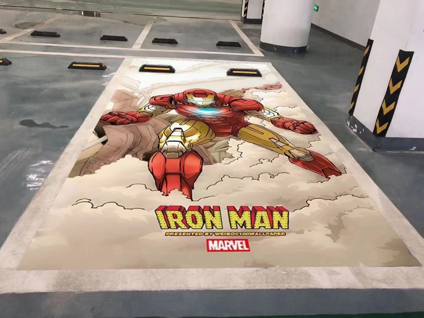 智能3d地面停车位彩绘机 地下车库uv绘画打印机 代替手绘工艺