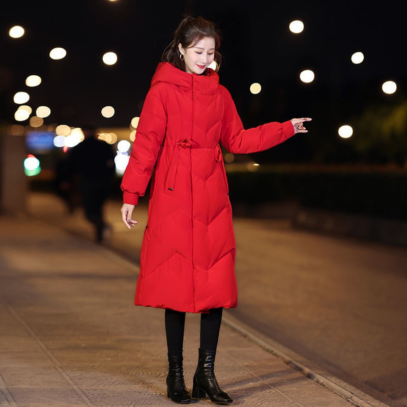 中长款羽绒服女 欧美修身首要加厚时尚白鸭绒冬装女士外套-报价