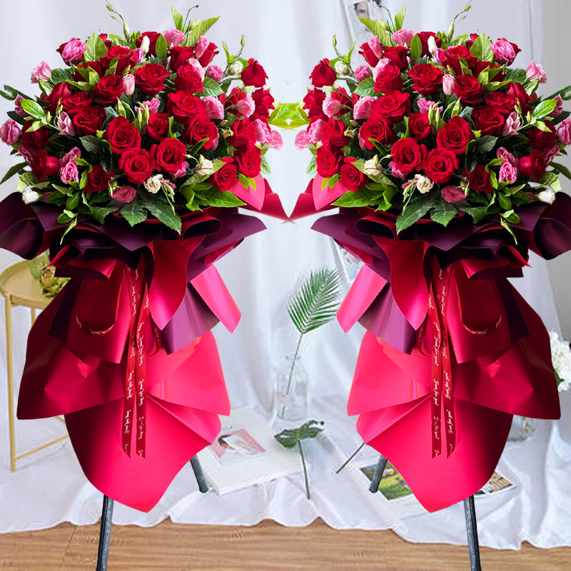 开业花篮三脚架鲜花同城速递商务乔迁庆典开张花蓝国12小时达