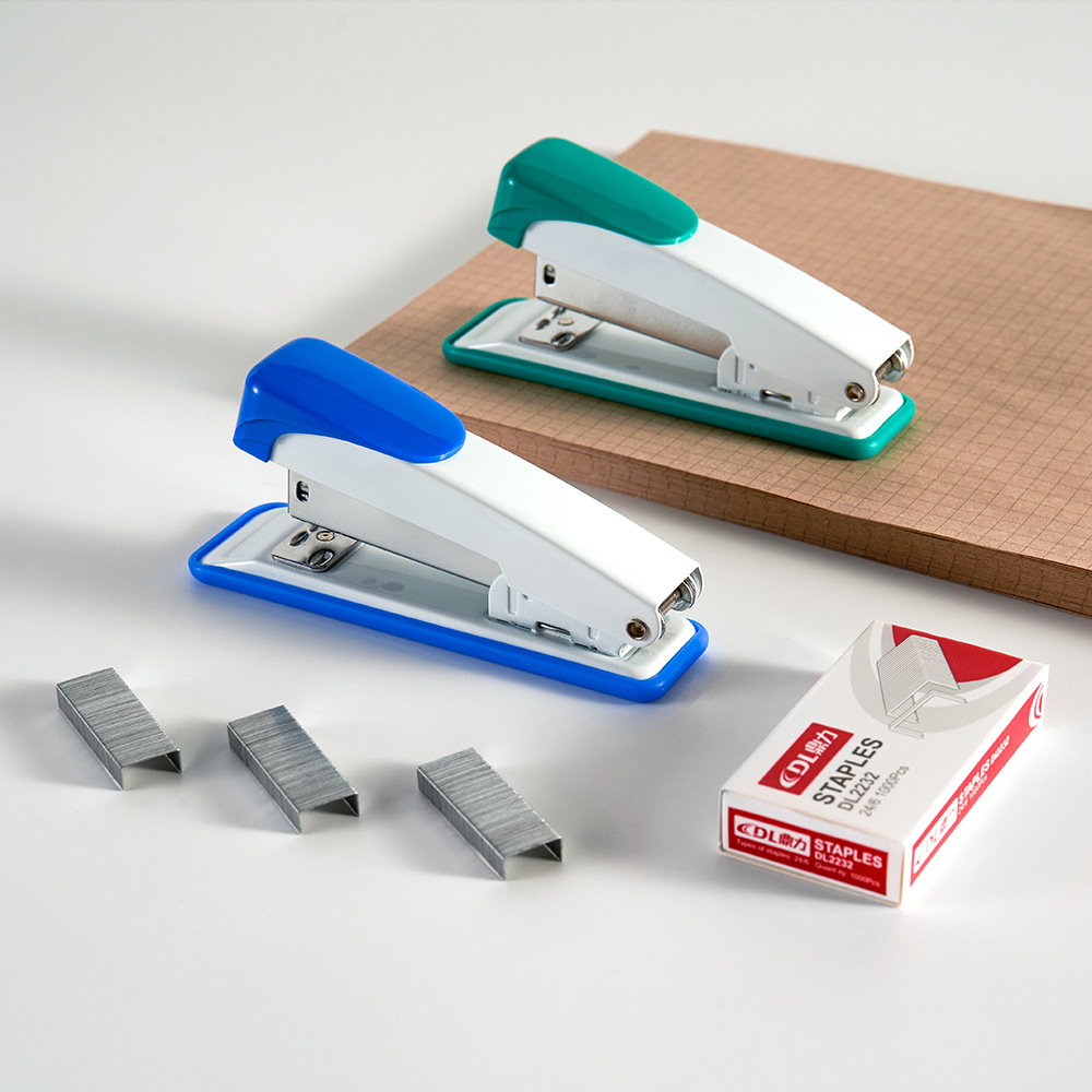 Factory Wholesale Dingli Stapler Office Metal Medium 12 Stapler Bookbinding Machine Standard 24/6 Stapler