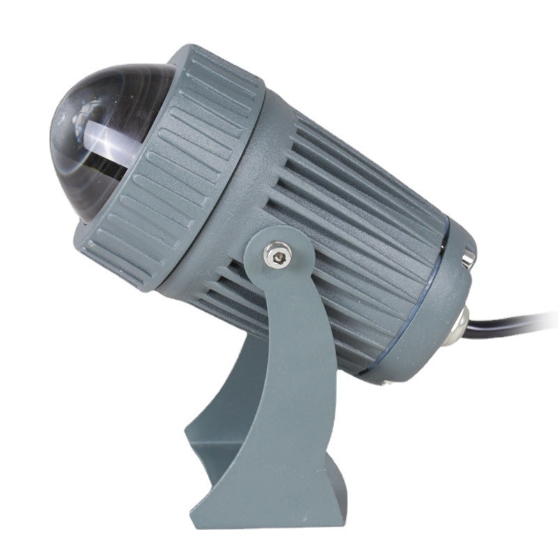 led户外一束光聚射灯酒店外墙楼顶景观亮化远程防水窄柱投光灯