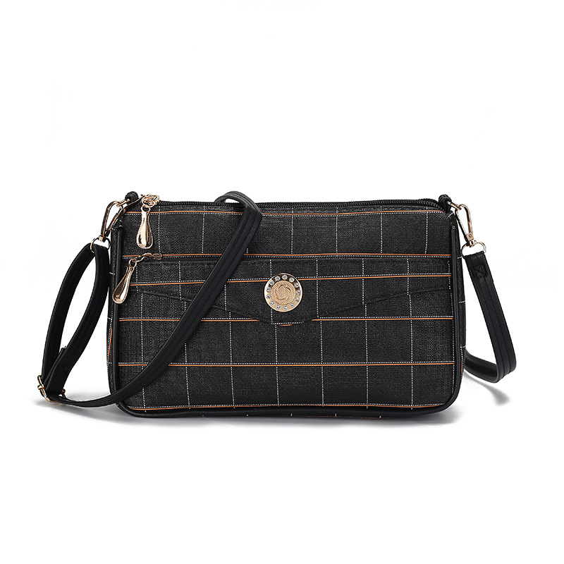 Autumn/Winter Bags Plaid New Crossbody Bag Women's Fashion Mother Bag Large Capacity Shoulder Bag Retro Middle-Aged Women's Bag