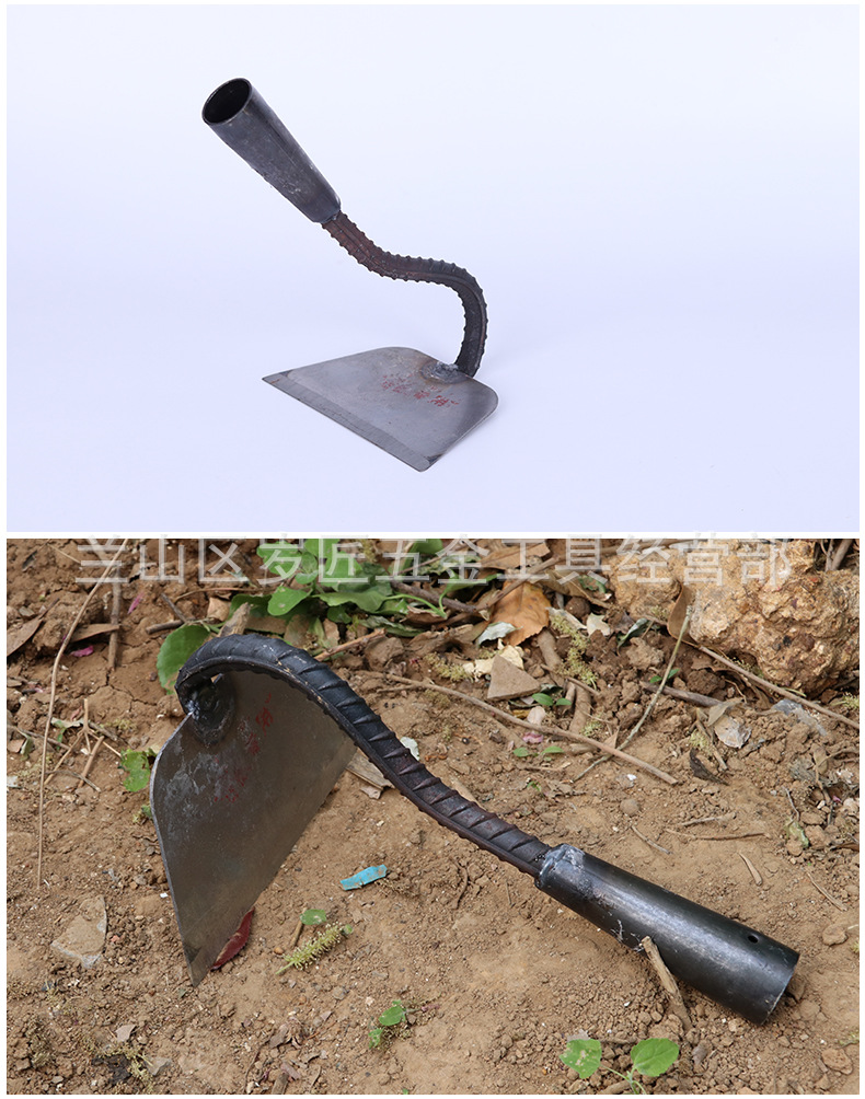 农用锄头锄草锄地花锄耙子翻地锄老式奔锄犁锄园艺工具可按装木柄