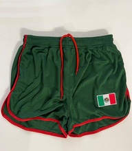 墨西哥国旗短裤夏季短裤 y2k 刺绣巴西时尚短裤春装足球女孩短裤