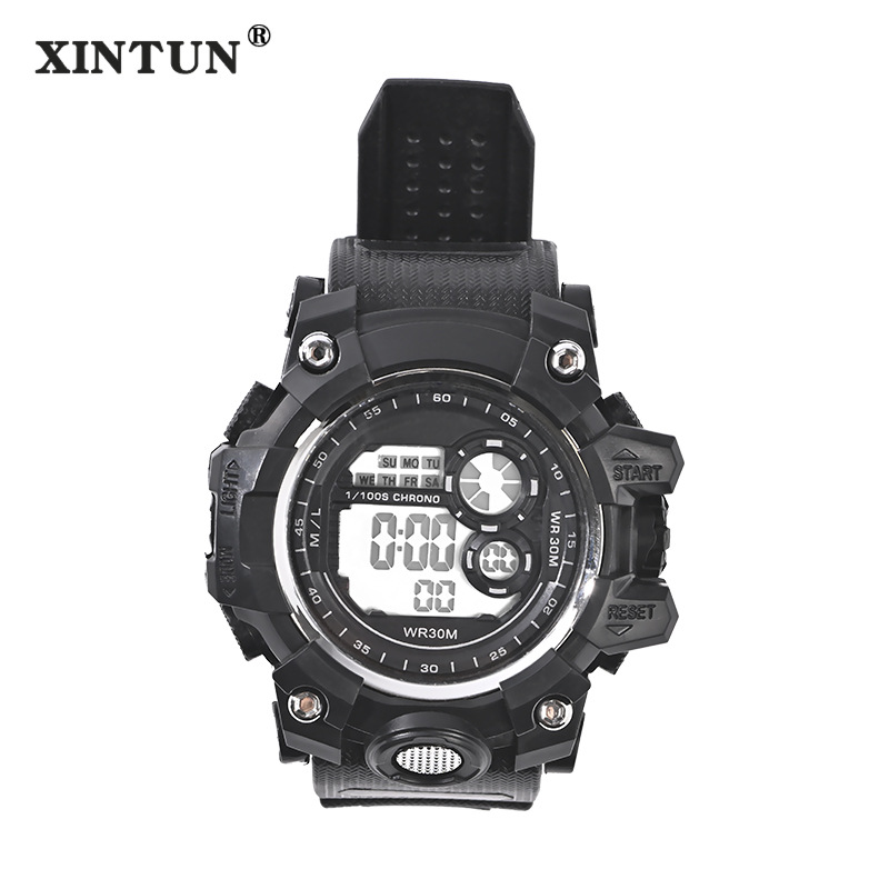 Foreign Trade Trend Fashion Electronic Watch Male Primary and Secondary School Students Casual Waterproof Multi-Functional Children's Electronic Watch Delivery