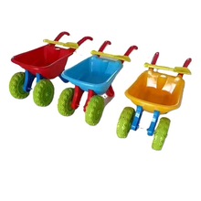 厂家直销儿童沙滩玩具车玩雪挖沙带铲子手推车大号双轮工程车