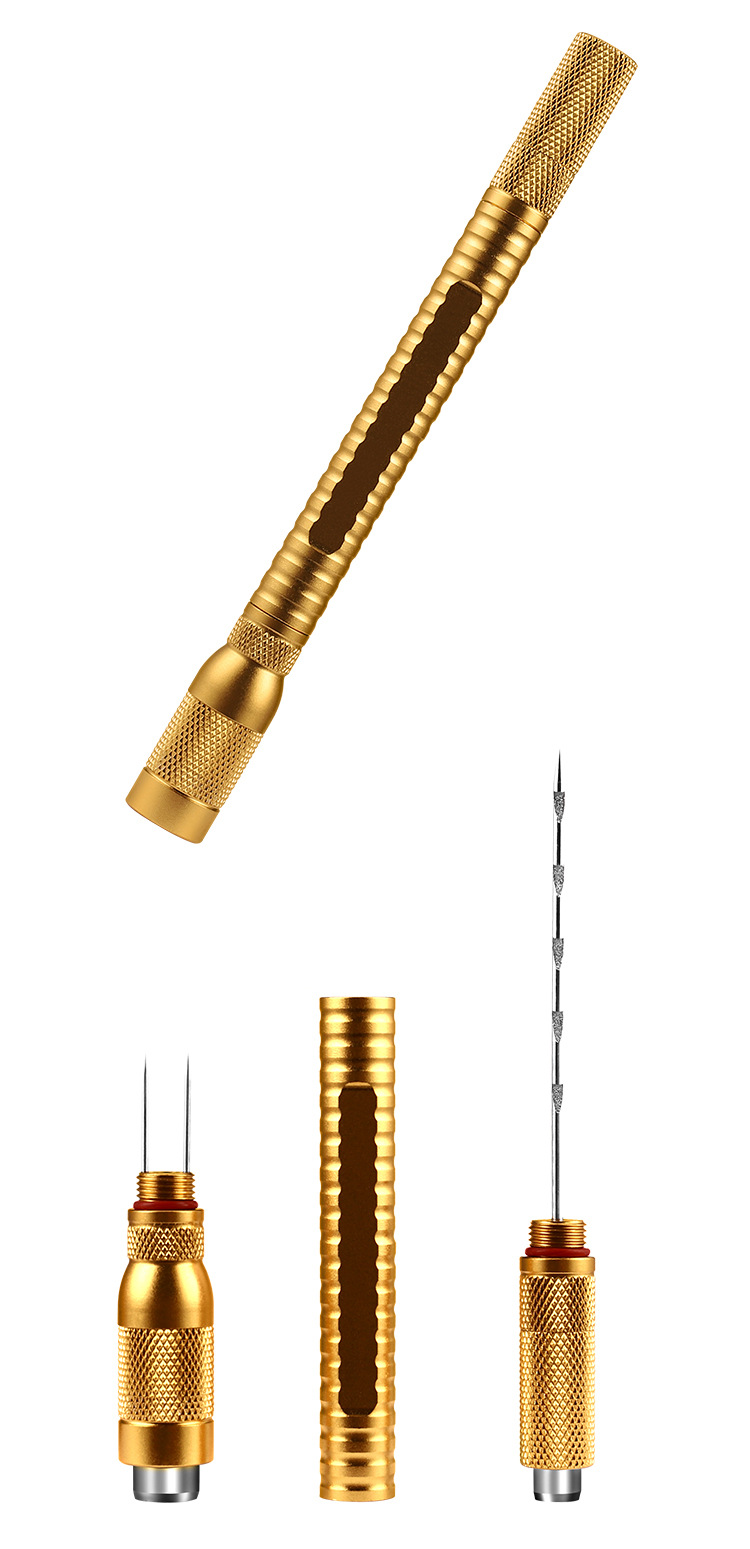 雪茄通烟针4合一黑色烟持灰开孔雪茄钻通针厂家批发现货雪茄通针