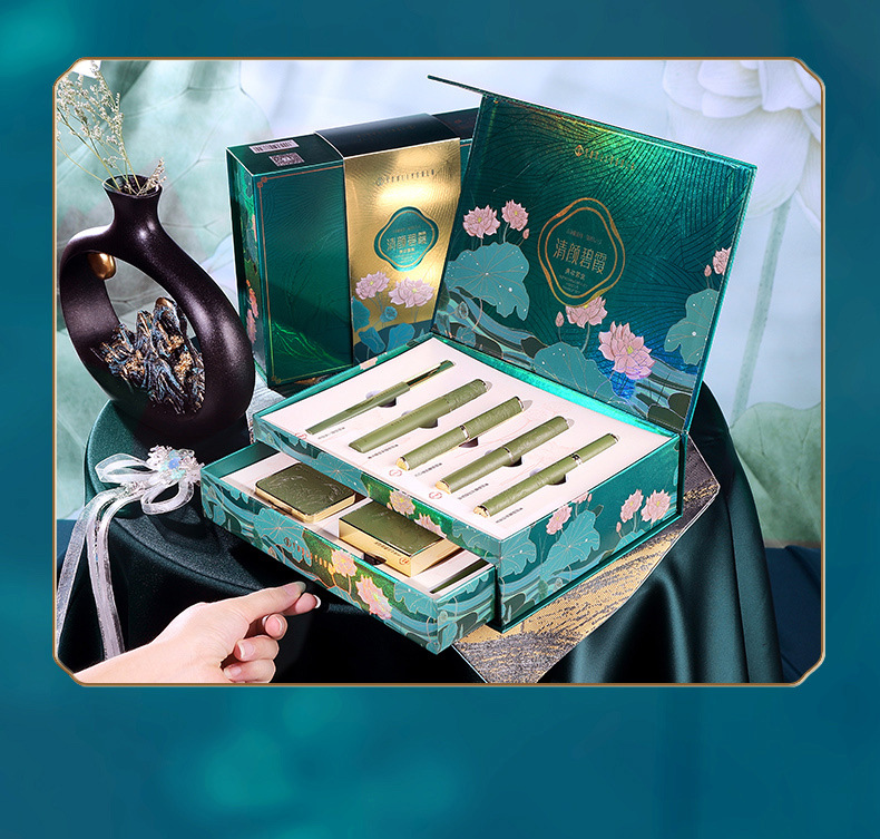 彩妆尤莉尤拉清颜碧霞套装情人节礼物口红眼影气垫眉笔睫毛膏套盒