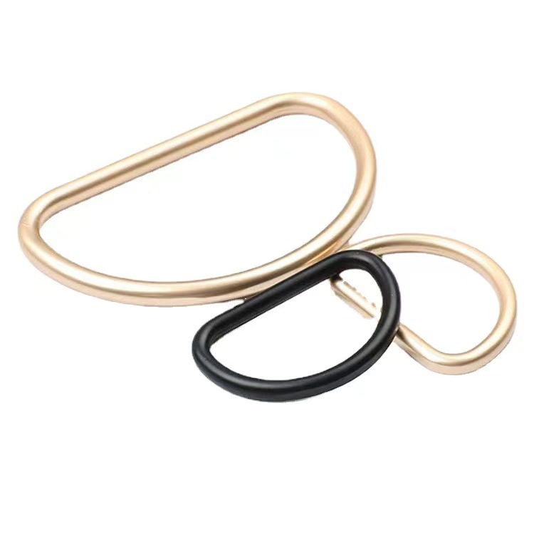 Factory in Stock Box and Bag Hardware Accessories Metal Zinc Alloy D-Ring D-Shaped Semicircle Button Backpack Buckle Adjustable Button