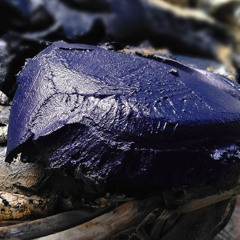 蓝靛染料 贵州植物染蓝靛泥 蓝靛助染剂 草木染手工扎染 膏状原料