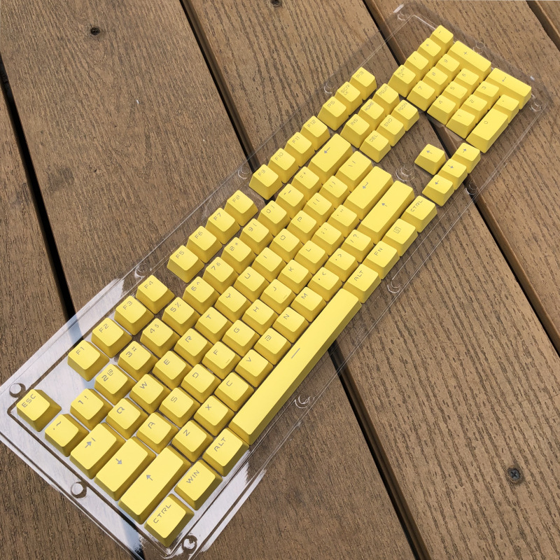 pbt双拼色键帽个性客制化透光游戏机械键盘键帽104/87键高度键帽