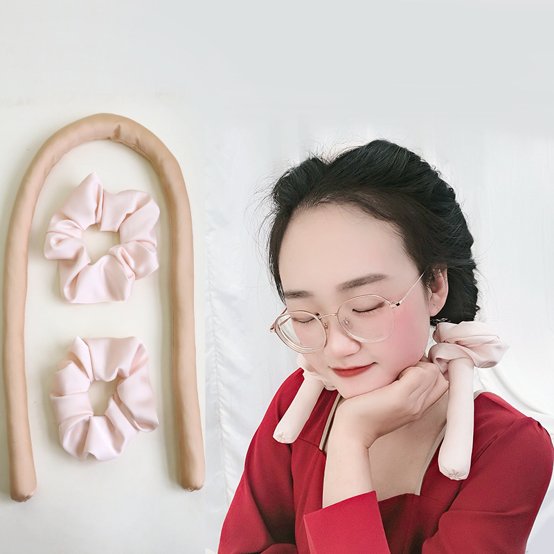 跨境亚马逊工厂批发睡眠泡沫海绵无热卷发棒欧美懒人大波浪卷发器