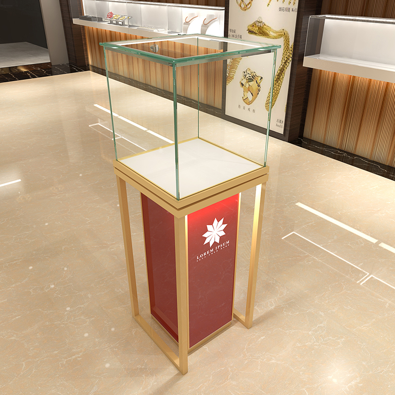 玻璃珠宝样品柜台首饰展柜展示柜展厅展示架透明陈列柜子酒柜