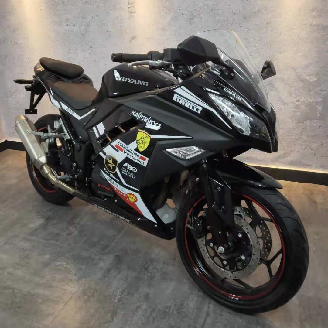 小忍者双杠400cc跑车二手摩托车机车 低价清仓整车可上牌 地平线