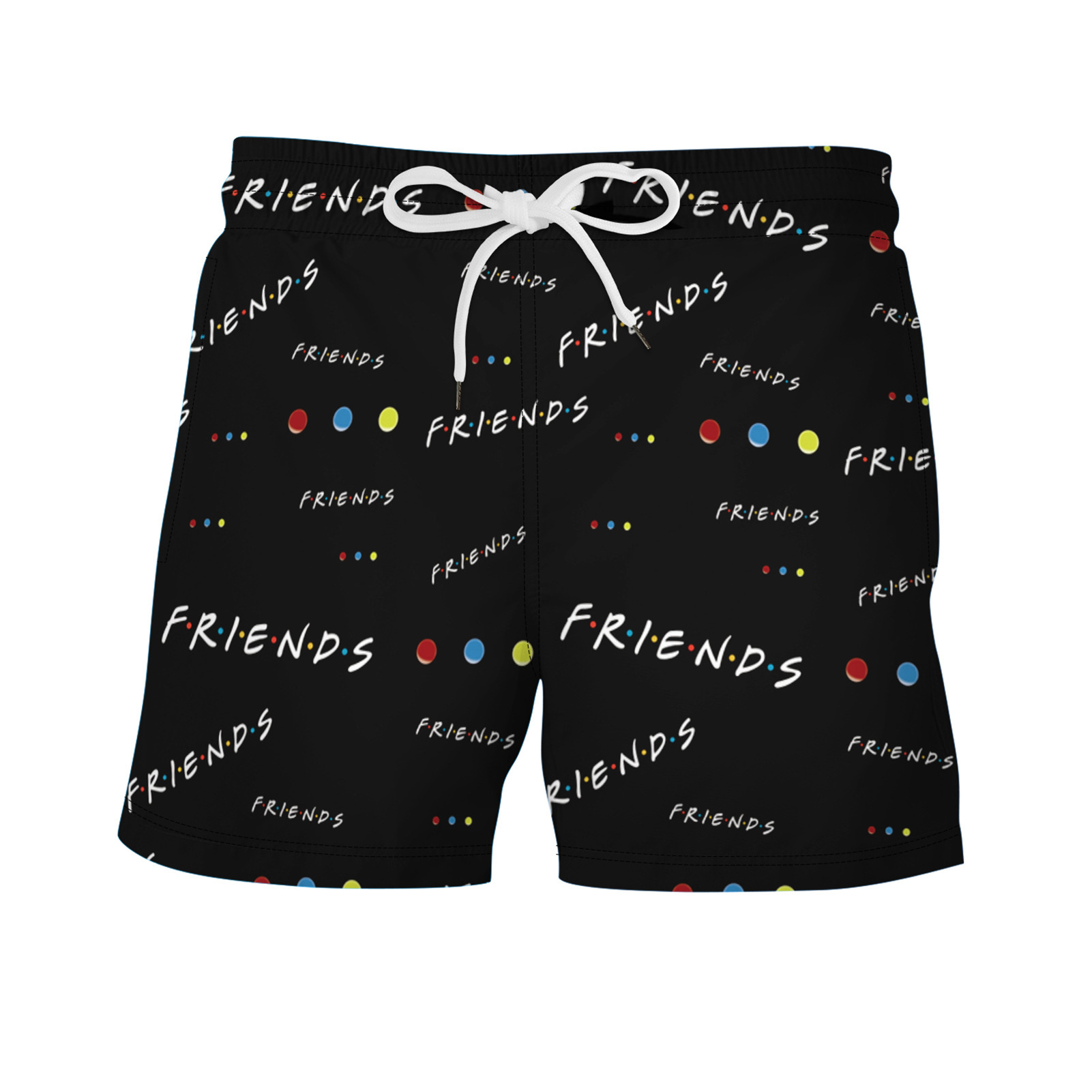 外贸 亚马逊 英文数字 印花3d数码印花 沙滩裤男款短裤成人