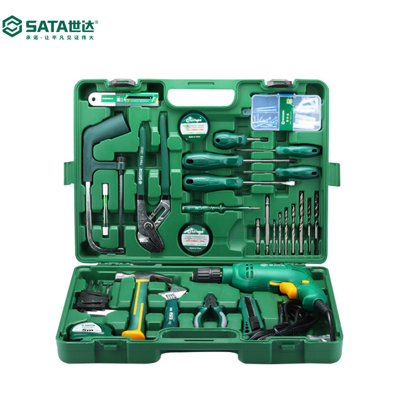 世达工具 58件建筑安装组套维修电钻 家装套装组套sc05156