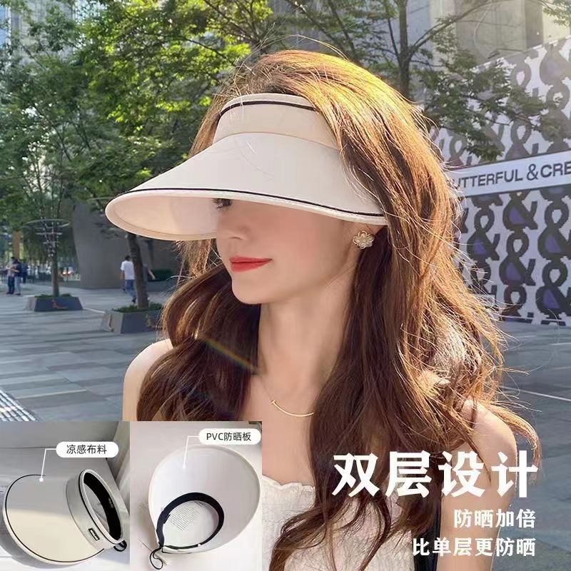 Summer Big Brim Upf50 + Cycling Uv Protection Air Top Sun Protection Hat Female Uv Sun Hat Sun Hat Cover Face