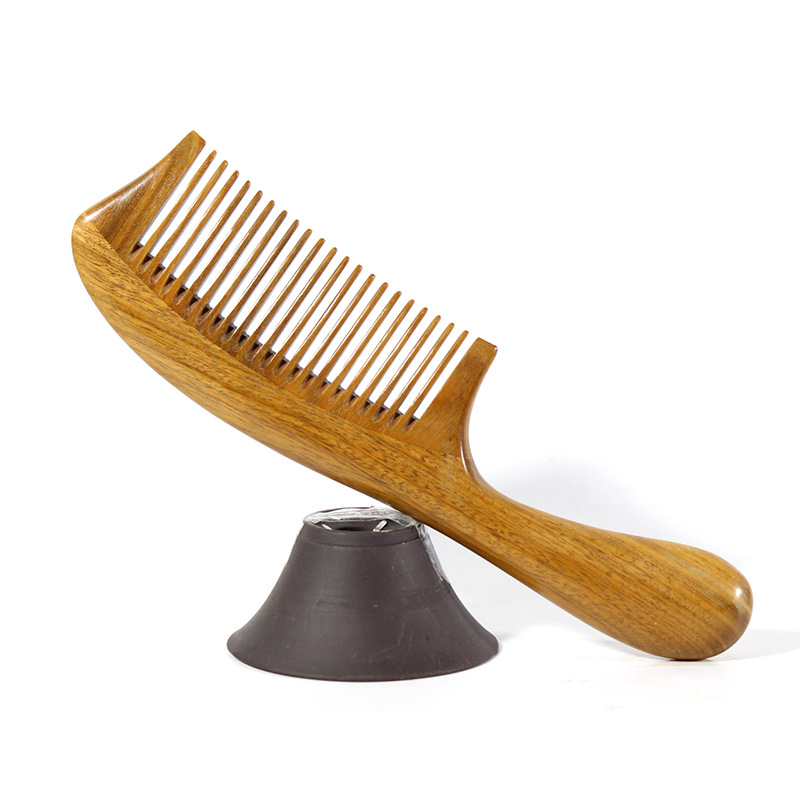 Factory Wholesale Guajacwood Comb Fine Tooth Wooden Comb Guajacwood Massage Comb Sub Sandalwood Comb Wooden Comb Trade Comb Massage Comb Handle Comb