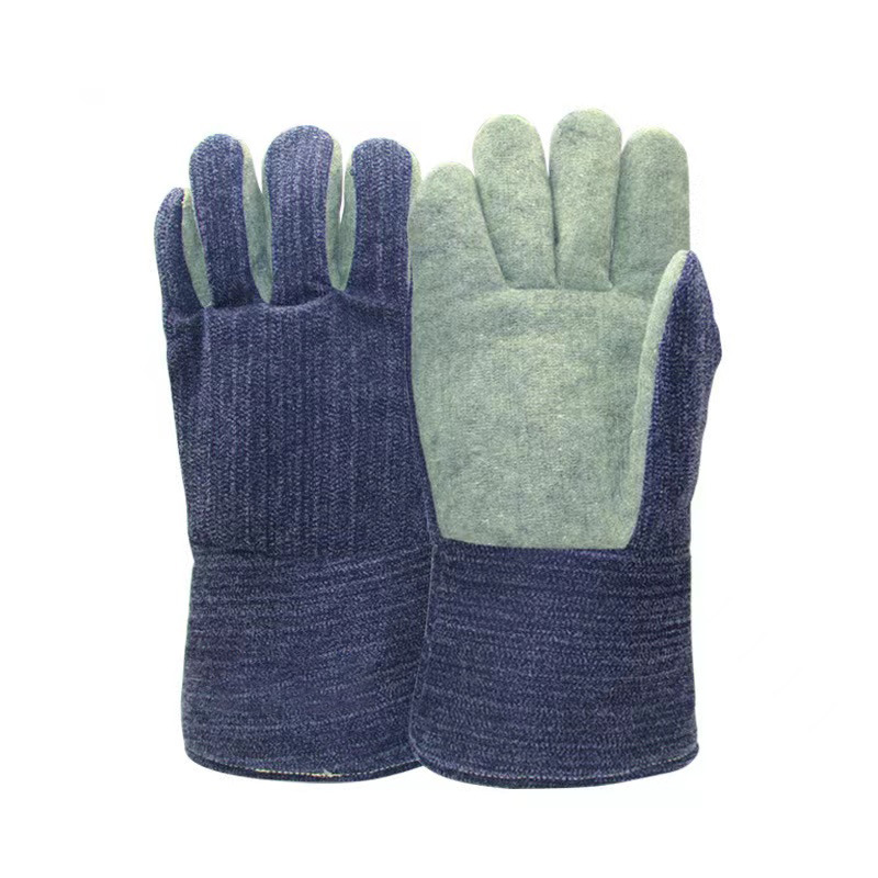 High Temperature Resistant Heat Insulation Gloves 500 Degrees 1000 Degrees High Temperature Labor Protection Gloves Aluminum Foil Anti-Scald Heat Insulation Steel Making