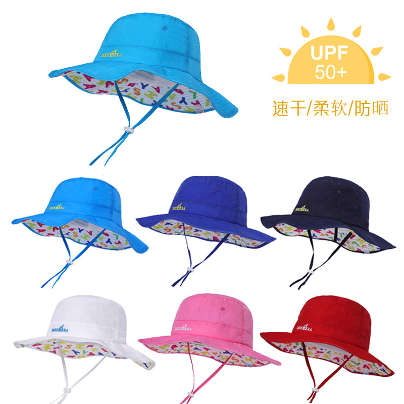 children‘s bucket hat customized summer baby outdoor sun protection sun hat boys and girls breathable quick-drying foldable basin hat