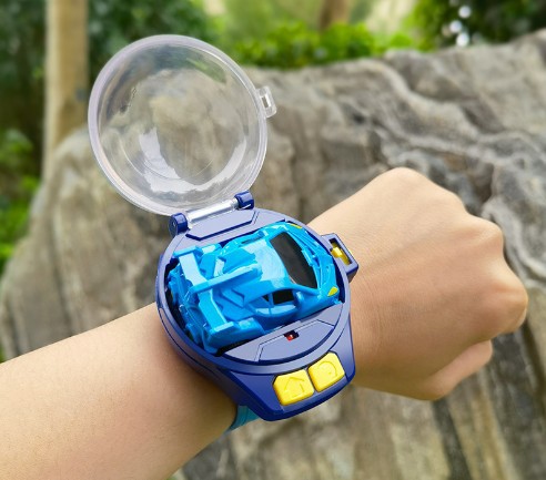 SOURCE Factory 2.4G Mini Children's Watch Remote Control Vehicle Engineering Vehicle Remote Control Excavator Model Toy Generation