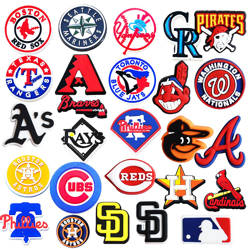 美国大学球队队徽 洞洞鞋 鞋花pvc 鞋扣 ncaa 亚马逊跨境热卖