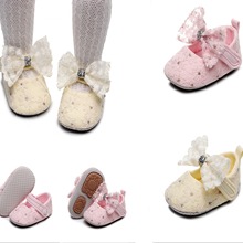 厂家直销春夏季新款绣花蕾丝蝴蝶结宝宝学步鞋软底硬底婴儿