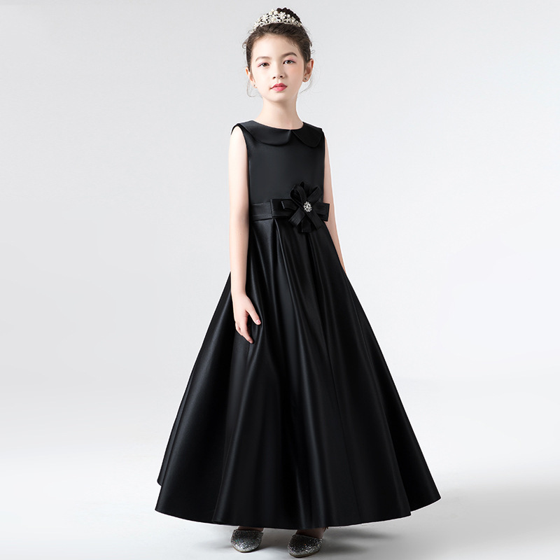 儿童礼服女钢琴演出服装小主持人唱歌合唱比赛春季公主裙一件代发