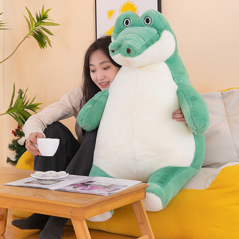 toysLazy Stuffed Crocodile Plush Toy Rabbit Plush Crocodile Pillow Large Doll Ragdoll for Birthday Gift